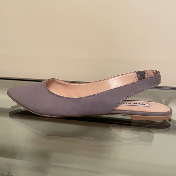 Grey suede sling back flats by Steve Madden Size 7.5m - Picture 7 of 9